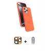 MARSİLYAN™- iPhone 16 Pro Max Kılıf İz Işık Koleksiyonu - Siyah Joko Magic 5D Cam + Pers Alüminyum Kamera Lens - CLTM