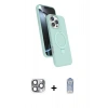 MARSİLYAN™- iPhone 16 Pro Max Kılıf İz Işık Koleksiyonu - Siyah Joko Magic 5D Cam + Pers Alüminyum Kamera Lens - GI