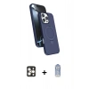 MARSİLYAN™- iPhone 16 Pro Max Kılıf İz Işık Koleksiyonu - Siyah Joko Magic 5D Cam + PVD Metal Kamera Lens - GD