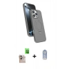 MARSİLYAN™- iPhone 16 Pro Max Kılıf İz Işık Koleksiyonu - Siyah Joko Magic 5D Cam + Raze Metal Kamera Lens - NLGY