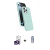 MARSİLYAN™- iPhone 16 Pro Max Kılıf İz Işık Koleksiyonu - Siyah Joko Magic 5D Cam + Siyah Bilvis Titan Kamera Lens