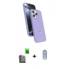 MARSİLYAN™- iPhone 16 Pro Max Kılıf İz Işık Koleksiyonu - Siyah Joko Magic 5D Cam + Raze Metal Kamera Lens - SH
