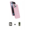 MARSİLYAN™- iPhone 16 Pro Max Kılıf İz Işık Koleksiyonu - Siyah Joko Magic 5D Hayalet Cam + Gold PVD Metal Kamera Lens