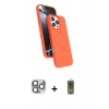 MARSİLYAN™- iPhone 16 Pro Max Kılıf İz Işık Koleksiyonu - Siyah Joko Magic 5D Hayalet Cam + Pers Alüminyum Kamera Lens - GI