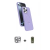 MARSİLYAN™- iPhone 16 Pro Max Kılıf İz Işık Koleksiyonu - Siyah Joko Magic 5D Hayalet Cam + Pers Alüminyum Kamera Lens - GI