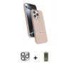 MARSİLYAN™- iPhone 16 Pro Max Kılıf İz Işık Koleksiyonu - Siyah Joko Magic 5D Hayalet Cam + Pers Alüminyum Kamera Lens - GI