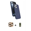 MARSİLYAN™- iPhone 16 Pro Max Kılıf İz Işık Koleksiyonu - Siyah Joko Magic 5D Hayalet Cam + Pers Alüminyum Kamera Lens - CLTM