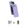 MARSİLYAN™- iPhone 16 Pro Max Kılıf İz Işık Koleksiyonu - Siyah Joko Magic 5D Hayalet Cam + Pers Alüminyum Kamera Lens - GS