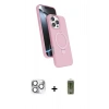 MARSİLYAN™- iPhone 16 Pro Max Kılıf İz Işık Koleksiyonu - Siyah Joko Magic 5D Hayalet Cam + Pers Alüminyum Kamera Lens - GS