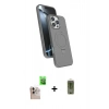 MARSİLYAN™- iPhone 16 Pro Max Kılıf İz Işık Koleksiyonu - Siyah Joko Magic 5D Hayalet Cam + Raze Metal Kamera Lens - NLGY
