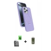 MARSİLYAN™- iPhone 16 Pro Max Kılıf İz Işık Koleksiyonu - Siyah Joko Magic 5D Hayalet Cam + Raze Metal Kamera Lens - SH