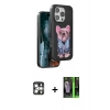 MARSİLYAN™- iPhone 16 Pro Max Kılıf İz Minimal Koleksiyonu - Şeffaf 360 Full Body Arka Koruyucu + PVD Metal Kamera Lens - GS