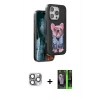 MARSİLYAN™- iPhone 16 Pro Max Kılıf İz Minimal Koleksiyonu - Şeffaf 360 Full Body Arka Koruyucu + Pers Alüminyum Kamera Lens - GI