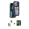MARSİLYAN™- iPhone 16 Pro Max Kılıf İz Minimal Koleksiyonu - Şeffaf 360 Full Body Arka Koruyucu + Raze Metal Kamera Lens - NLGY