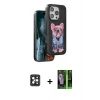 MARSİLYAN™- iPhone 16 Pro Max Kılıf İz Minimal Koleksiyonu - Şeffaf 360 Full Body Arka Koruyucu + PVD Metal Kamera Lens - SH