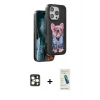 MARSİLYAN™- iPhone 16 Pro Max Kılıf İz Minimal Koleksiyonu - Şeffaf Pasifik Cam Ekran Koruyucu + PVD Metal Kamera Lens - GD