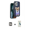 MARSİLYAN™- iPhone 16 Pro Max Kılıf İz Minimal Koleksiyonu - Şeffaf Pasifik Cam Ekran Koruyucu + PVD Metal Kamera Lens - GD