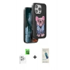 MARSİLYAN™- iPhone 16 Pro Max Kılıf İz Minimal Koleksiyonu - Şeffaf Pasifik Cam Ekran Koruyucu + Raze Metal Kamera Lens - BZ