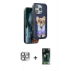 MARSİLYAN™- iPhone 16 Pro Max Kılıf İz Minimal Koleksiyonu - Siyah 360 Mat Full Body Arka Koruyucu + Pers Alüminyum Kamera Lens - GI