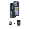 MARSİLYAN™- iPhone 16 Pro Max Kılıf İz Minimal Koleksiyonu - Siyah 360 Mat Full Body Arka Koruyucu + PVD Metal Kamera Lens - SH
