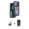 MARSİLYAN™- iPhone 16 Pro Max Kılıf İz Minimal Koleksiyonu - Siyah 360 Mat Full Body Arka Koruyucu + Bilvis Titan Kamera Lens - TMGI
