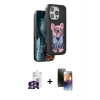 MARSİLYAN™- iPhone 16 Pro Max Kılıf İz Minimal Koleksiyonu - Siyah 3D Antistatik Mat Seramik Nano Ekran Koruyucu + Bilvis Titan Kamera Lens - GS
