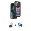 MARSİLYAN™- iPhone 16 Pro Max Kılıf İz Minimal Koleksiyonu - Siyah 3D Antistatik Seramik Nano Ekran Koruyucu + Bilvis Titan Kamera Lens - TMGI