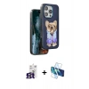 MARSİLYAN™- iPhone 16 Pro Max Kılıf İz Minimal Koleksiyonu - Siyah 3D Antistatik Seramik Nano Ekran Koruyucu + Bilvis Titan Kamera Lens - TMGI