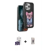 MARSİLYAN™- iPhone 16 Pro Max Kılıf İz Minimal Koleksiyonu - Siyah Bilvis 3D Cam Ekran Koruyucu + Bilvis Titan Kamera Lens - TMGI