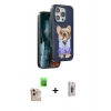 MARSİLYAN™- iPhone 16 Pro Max Kılıf İz Minimal Koleksiyonu - Siyah Bilvis 3D Cam Ekran Koruyucu + Natural Grey Raze Metal Kamera Lens