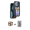MARSİLYAN™- iPhone 16 Pro Max Kılıf İz Minimal Koleksiyonu - Siyah Bilvis 3D Mat Cam Ekran Koruyucu + Pers Alüminyum Kamera Lens - CLTM
