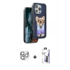 MARSİLYAN™- iPhone 16 Pro Max Kılıf İz Minimal Koleksiyonu - Siyah Bilvis 3X AR Hayalet Cam Ekran Koruyucu + Pers Alüminyum Kamera Lens - GS