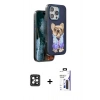 MARSİLYAN™- iPhone 16 Pro Max Kılıf İz Minimal Koleksiyonu - Siyah Bilvis 3X AR Hayalet Cam Ekran Koruyucu + PVD Metal Kamera Lens - SH
