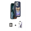 MARSİLYAN™- iPhone 16 Pro Max Kılıf İz Minimal Koleksiyonu - Siyah Bilvis 3X AR Hayalet Cam Ekran Koruyucu + PVD Metal Kamera Lens - GD