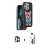 MARSİLYAN™- iPhone 16 Pro Max Kılıf İz Minimal Koleksiyonu - Siyah Bilvis 3X AR Hayalet Cam Ekran Koruyucu + PVD Metal Kamera Lens - GD