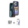 MARSİLYAN™- iPhone 16 Pro Max Kılıf İz Minimal Koleksiyonu - Siyah Bilvis 3X AR HD Cam Ekran Koruyucu + Pers Alüminyum Kamera Lens - GI