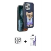 MARSİLYAN™- iPhone 16 Pro Max Kılıf İz Minimal Koleksiyonu - Siyah Bilvis 3X AR HD Cam Ekran Koruyucu + Pers Alüminyum Kamera Lens - GS