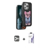 MARSİLYAN™- iPhone 16 Pro Max Kılıf İz Minimal Koleksiyonu - Siyah Bilvis 3X AR HD Cam Ekran Koruyucu + PVD Metal Kamera Lens - GS