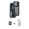 MARSİLYAN™- iPhone 16 Pro Max Kılıf İz Minimal Koleksiyonu - Siyah Bilvis 3X AR HD Cam Ekran Koruyucu + PVD Metal Kamera Lens - SH