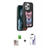 MARSİLYAN™- iPhone 16 Pro Max Kılıf İz Minimal Koleksiyonu - Siyah Bilvis 3X AR HD Cam Ekran Koruyucu + Raze Metal Kamera Lens - NLGY