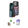 MARSİLYAN™- iPhone 16 Pro Max Kılıf İz Minimal Koleksiyonu - Siyah Bilvis 5in1 3D Magic Cam Ekran Koruyucu + Raze Metal Kamera Lens - CLTM