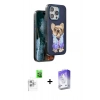 MARSİLYAN™- iPhone 16 Pro Max Kılıf İz Minimal Koleksiyonu - Siyah Bilvis 5in1 3D Magic Cam Ekran Koruyucu + Raze Metal Kamera Lens - BZ
