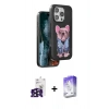 MARSİLYAN™- iPhone 16 Pro Max Kılıf İz Minimal Koleksiyonu - Siyah Bilvis 5in1 3D Magic Cam Ekran Koruyucu + Siyah Bilvis Titan Kamera Lens