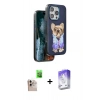 MARSİLYAN™- iPhone 16 Pro Max Kılıf İz Minimal Koleksiyonu - Siyah Bilvis 5in1 3D Magic Cam Ekran Koruyucu + Raze Metal Kamera Lens - NLGY