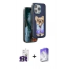 MARSİLYAN™- iPhone 16 Pro Max Kılıf İz Minimal Koleksiyonu - Siyah Bilvis 5in1 3D Magic Cam Ekran Koruyucu + Siyah Bilvis Titan Kamera Lens
