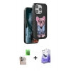MARSİLYAN™- iPhone 16 Pro Max Kılıf İz Minimal Koleksiyonu - Siyah Bilvis 5in1 5D Magic Hayalet Cam Ekran Koruyucu + Raze Metal Kamera Lens - NLGY