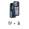 MARSİLYAN™- iPhone 16 Pro Max Kılıf İz Minimal Koleksiyonu - Siyah Bilvis Hayalet Cam Ekran Koruyucu + Pers Alüminyum Kamera Lens - GS