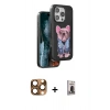 MARSİLYAN™- iPhone 16 Pro Max Kılıf İz Minimal Koleksiyonu - Siyah Bilvis Hayalet Cam Ekran Koruyucu + Pers Alüminyum Kamera Lens - CLTM
