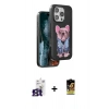 MARSİLYAN™- iPhone 16 Pro Max Kılıf İz Minimal Koleksiyonu - Siyah Buffer Cam Ekran Koruyucu + Bilvis Titan Kamera Lens - TMGI