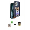 MARSİLYAN™- iPhone 16 Pro Max Kılıf İz Minimal Koleksiyonu - Siyah Buffer Cam Ekran Koruyucu + Natural Grey Raze Metal Kamera Lens